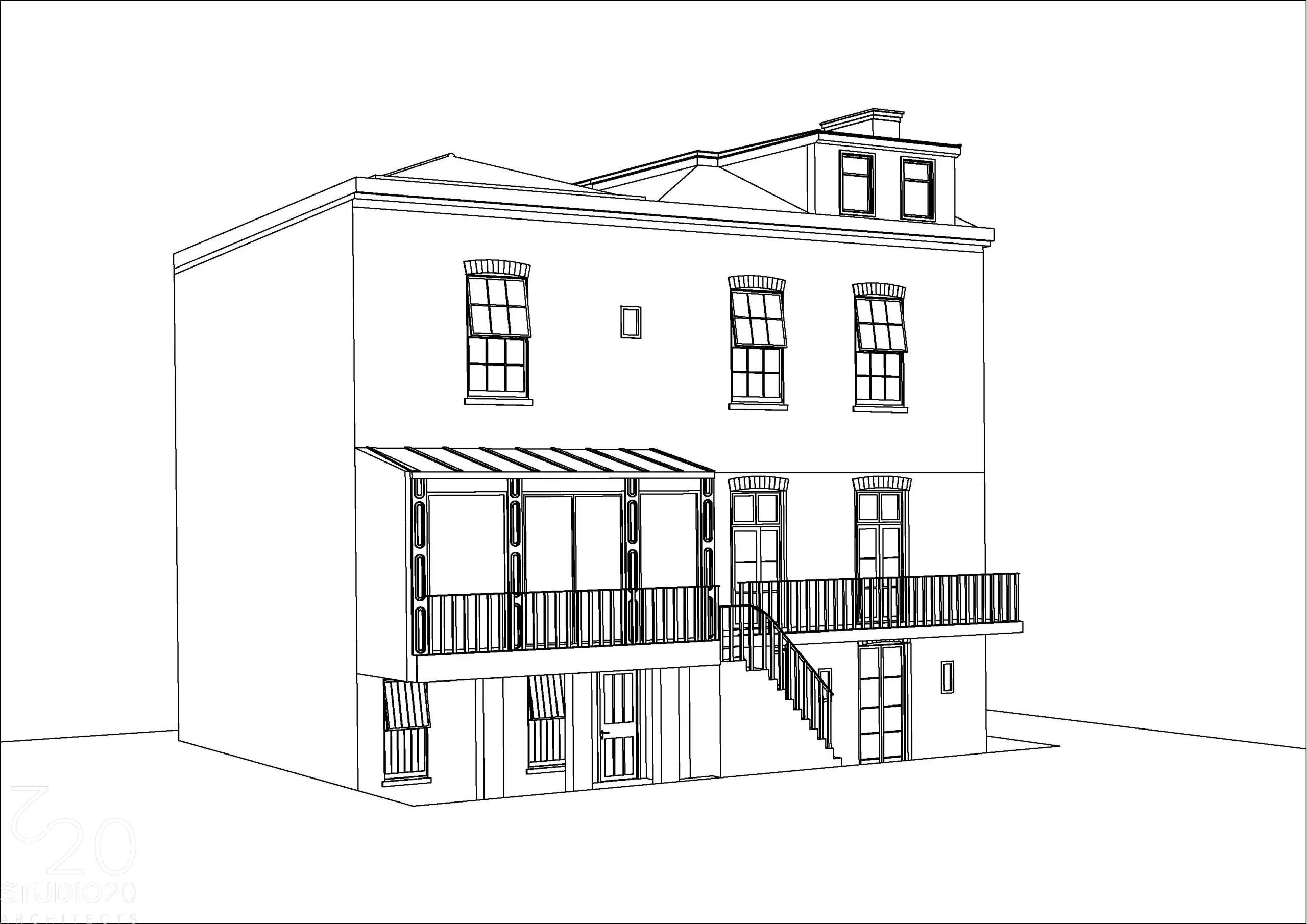 Barnes Grade II Listed Building Single Storey Rear Extension London & Planning Residential Architecture 6 Barnes house extension